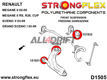 151933B: Front anti roll bar bush