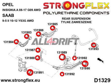 131988A: Rear vertical wishbone bush - lower SPORT