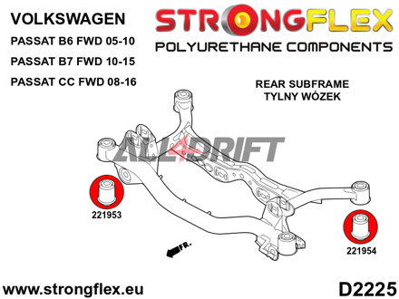 226241A: Full suspension polyurethane bush kit SPORT