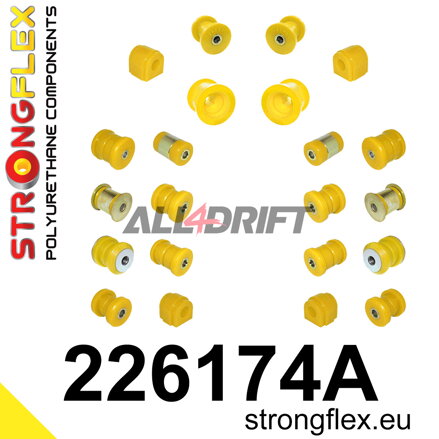 226174A: Front and rear suspension bush kit SPORT