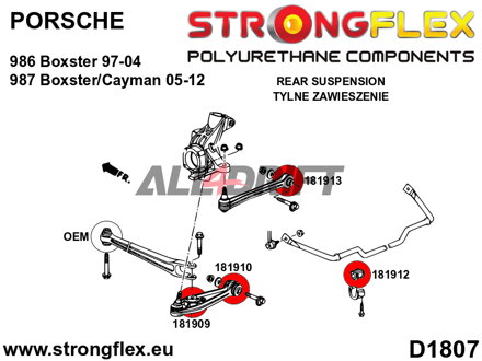 181912A: Rear anti roll bar bush SPORT