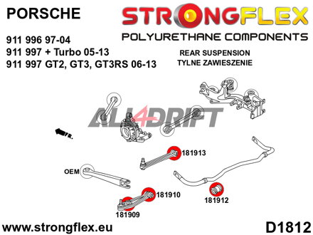 181912A: Rear anti roll bar bush SPORT