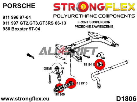 186103B: Full suspension polyurethane bush kit