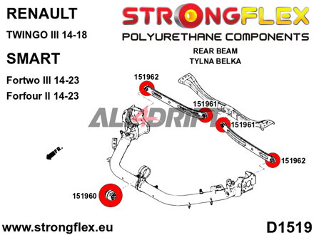 151961B: Rear wishbone bush – inner