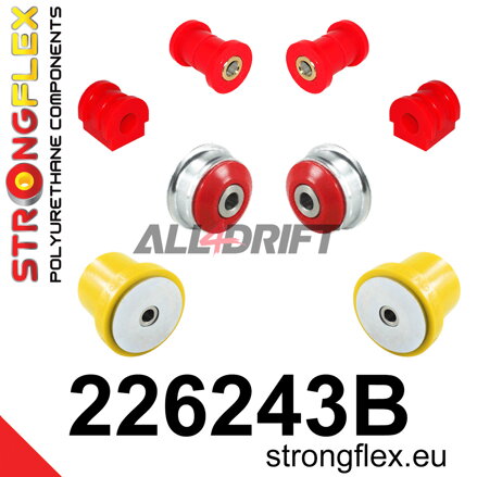 226243B: Front suspension and ream beam bush kit