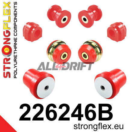 226246B: Front suspension and ream beam bush kit