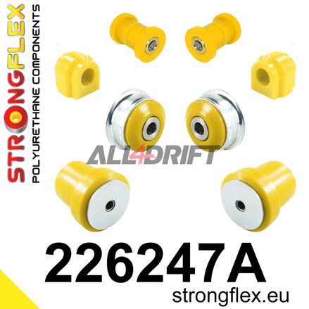 226247A: Front suspension and ream beam bush kit SPORT
