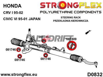 081746A: Steering rack bush SPORT