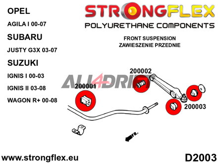 200001B: Front anti roll bar bush