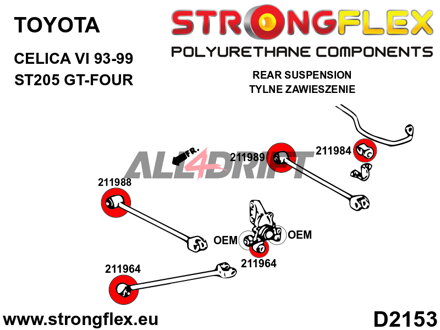 211989A: Rear arm – rear bush SPORT