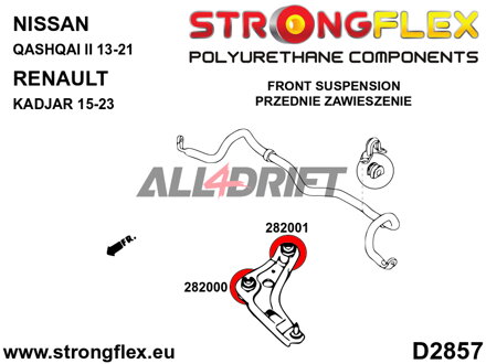 282000A: Front wishbone – front bush SPORT