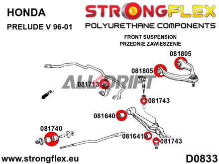 081743B: Front anti roll bar link bush