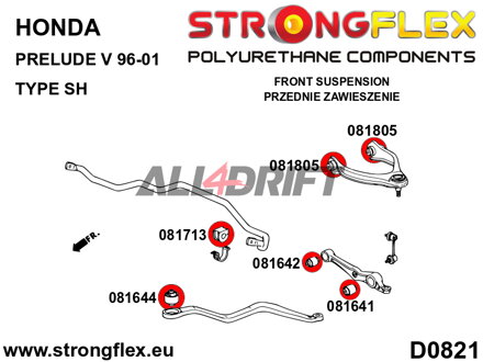 086224B: Front suspension bush kit