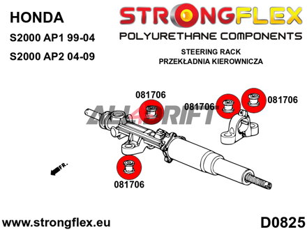 086153B: Full suspension bush kit AP1