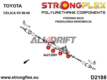 216181A: Full suspension bush kit SPORT