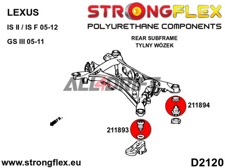 211893B: Rear beam - front bush