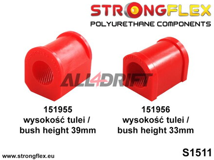 156095B: Front suspension bush kit