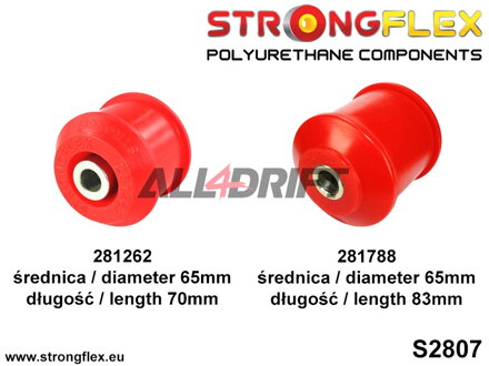 286212B: Front suspension bush kit