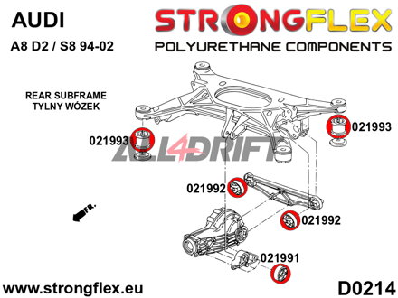 021991A: Rear differential - front bush SPORT