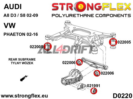 021991A: Rear differential - front bush SPORT