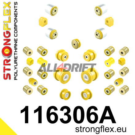 116306A: Full suspension polyurethane bush kit SPORT