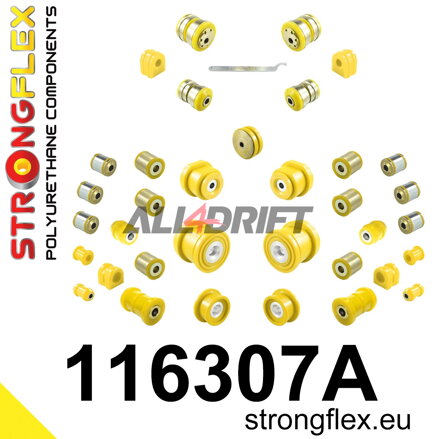 116307A: Full suspension polyurethane bush kit SPORT - Mercedes R172 (11-19)