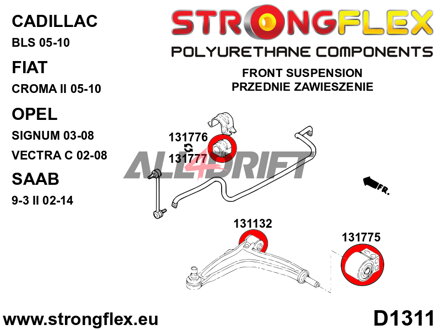 131776A Silentblok předního stabilizátoru SPORT