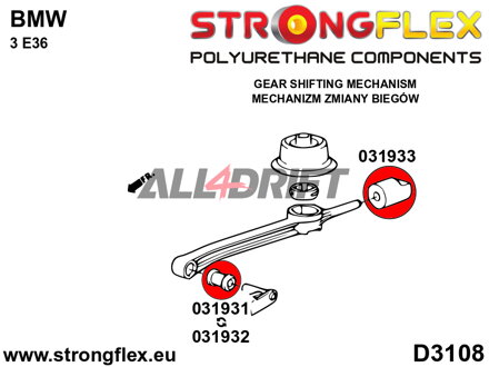 031931A Přední silentblok ramene řazení SPORT BMW