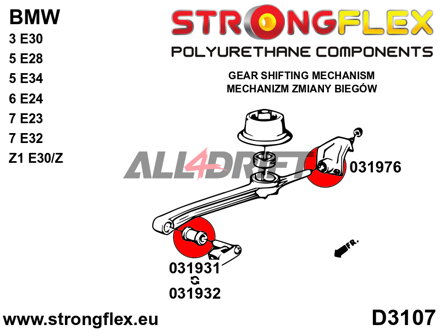 031976A Zadní silentblok ramene řazení SPORT BMW