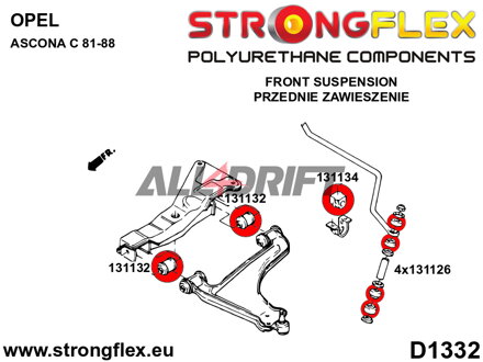 131126B Silentblok upevnění předního oka