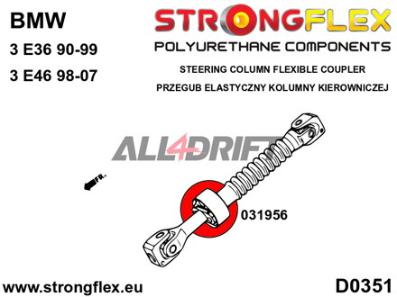 031956A Pružná spojka sloupku řízení SPORT BMW E36 / E46 / Z3