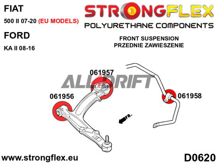 066066B Sada silentbloků přední nápravy