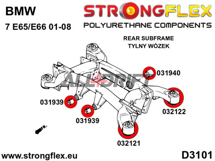 031939B Přední silentblok uložení zadního diferenciálu BMW