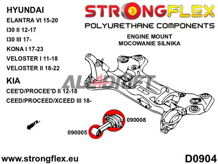 090008A Uložení převodovky "dog bone" SPORT Hyundai / Kia