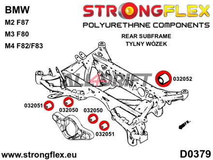 032052A Zadní silentblok uložení zadního diferenciálu SPORT BMW