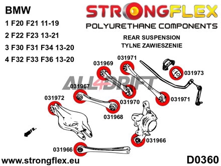 031971A Silentblok zadní spojovací tyče SPORT BMW / Toyota